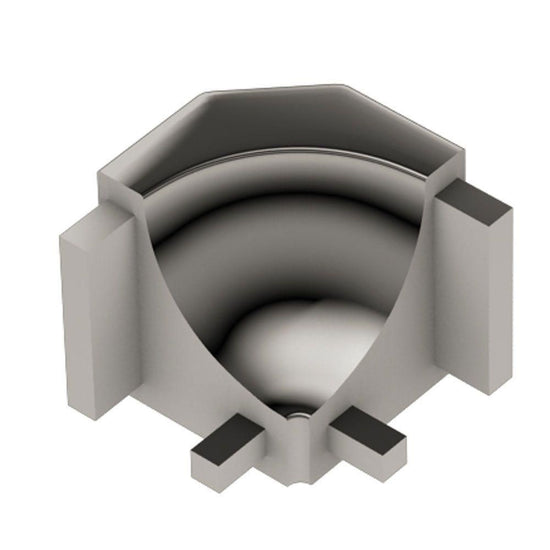 Schluter DILEX-AHK Coin intérieur 90° avec un radius de 3/8" (10 mm) - aluminium anodizé nickel poli