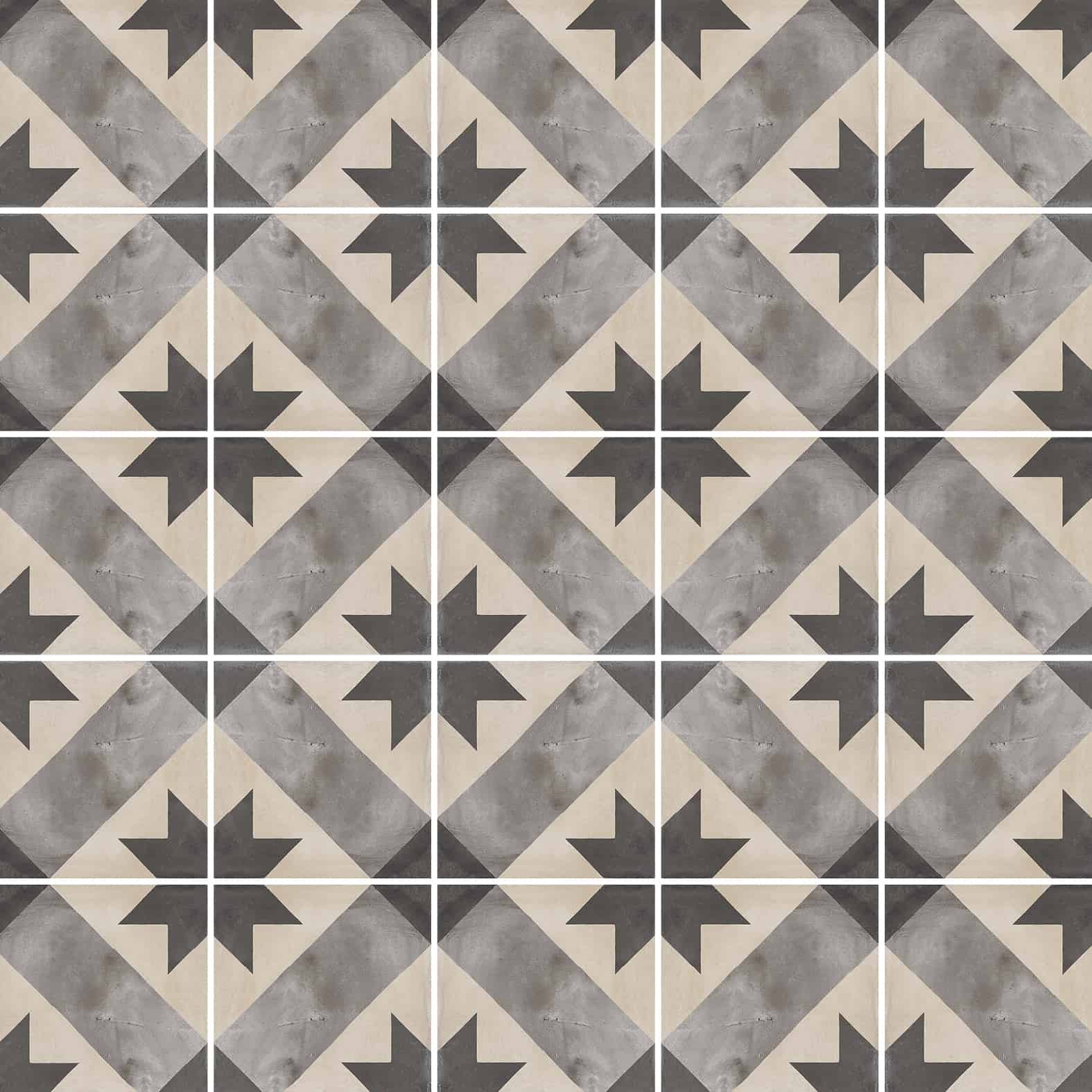 <img alt="Carreaux de céramique Collection Terra 8 po x 8 po, carreau carré motif Stella F" />