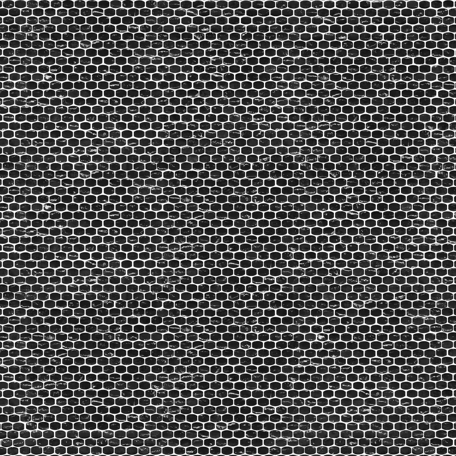 Carreaux de céramique Collection Tobico mosaïque 0,75 po x 1 po Nero Marquina noir veiné