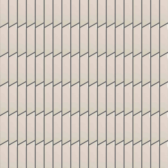 Carreaux de céramique | Collection Chevron - 2 po x 7 po Gauche, crème lustré