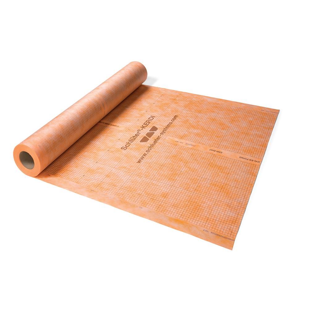 Schluter KERDI Membrane d'étanchéité et pare-vapeur collée 6' 7" x 98' 5" (646 pi²)