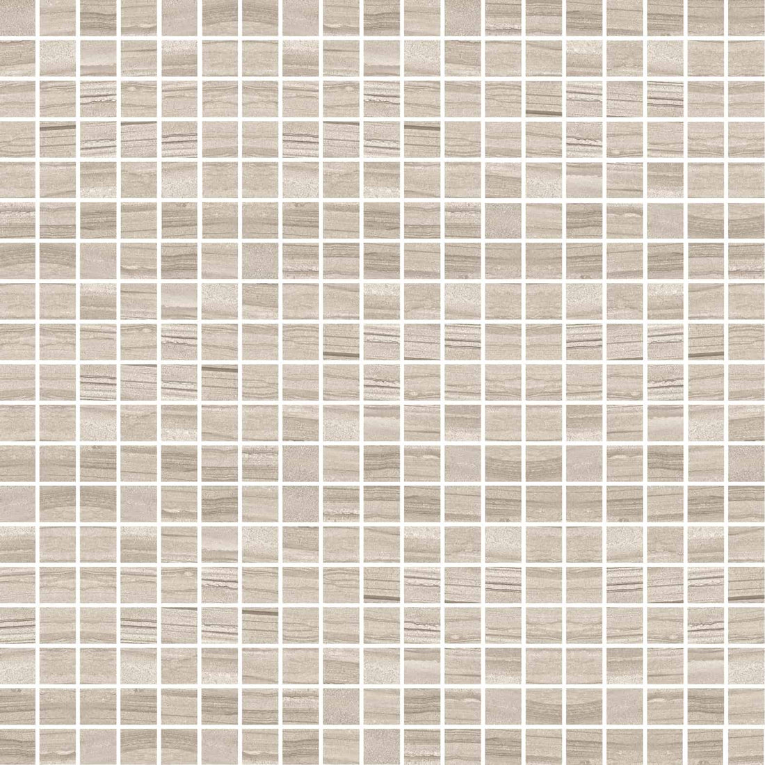 Carreaux de céramique Collection Paros 2 po x 2 po, taupe, finition mate