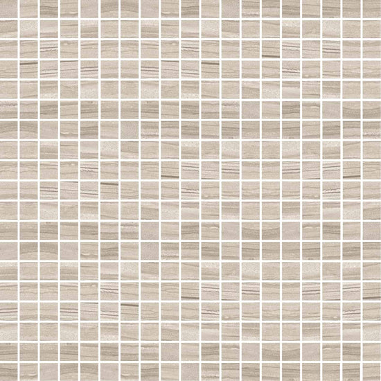 Carreaux de céramique Collection Paros 2 po x 2 po, taupe, finition mate