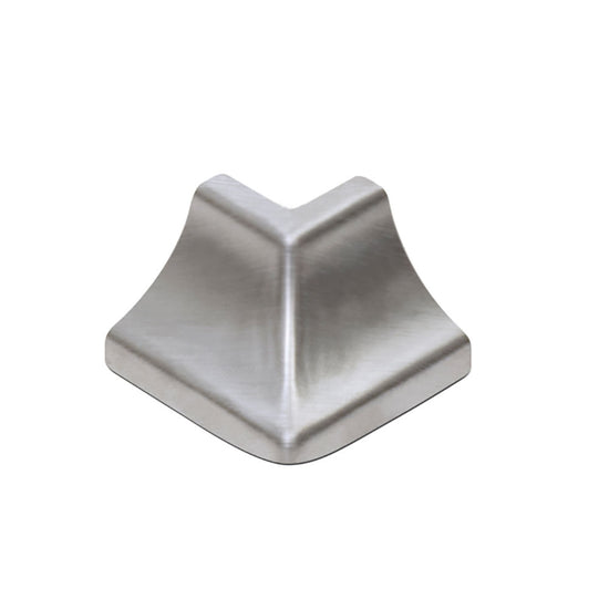 Schluter ECK-KHK Profilé à gorge pour rénovation avec un radius de 5/16" - acier inoxydable (V2) brossé 9/16" x 8' 2-1/2"