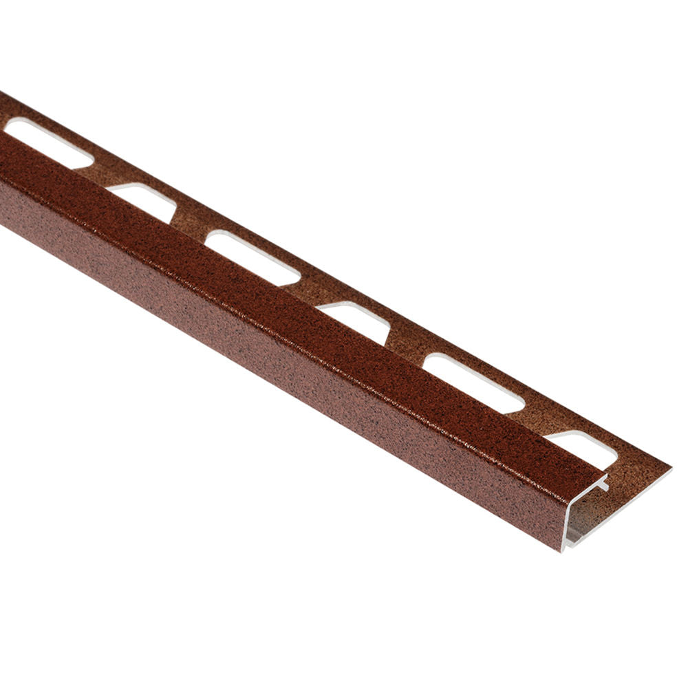 Schluter QUADEC Profilé de bordure carré - aluminium brun rustique 3/8" (10 mm) x 8' 2-1/2"