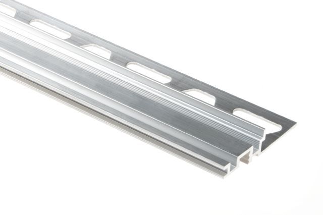 Schluter TREP-S Support de profilé de nez de marche - aluminium 1-1/32" x 4' 11" x 5/16" (8 mm)