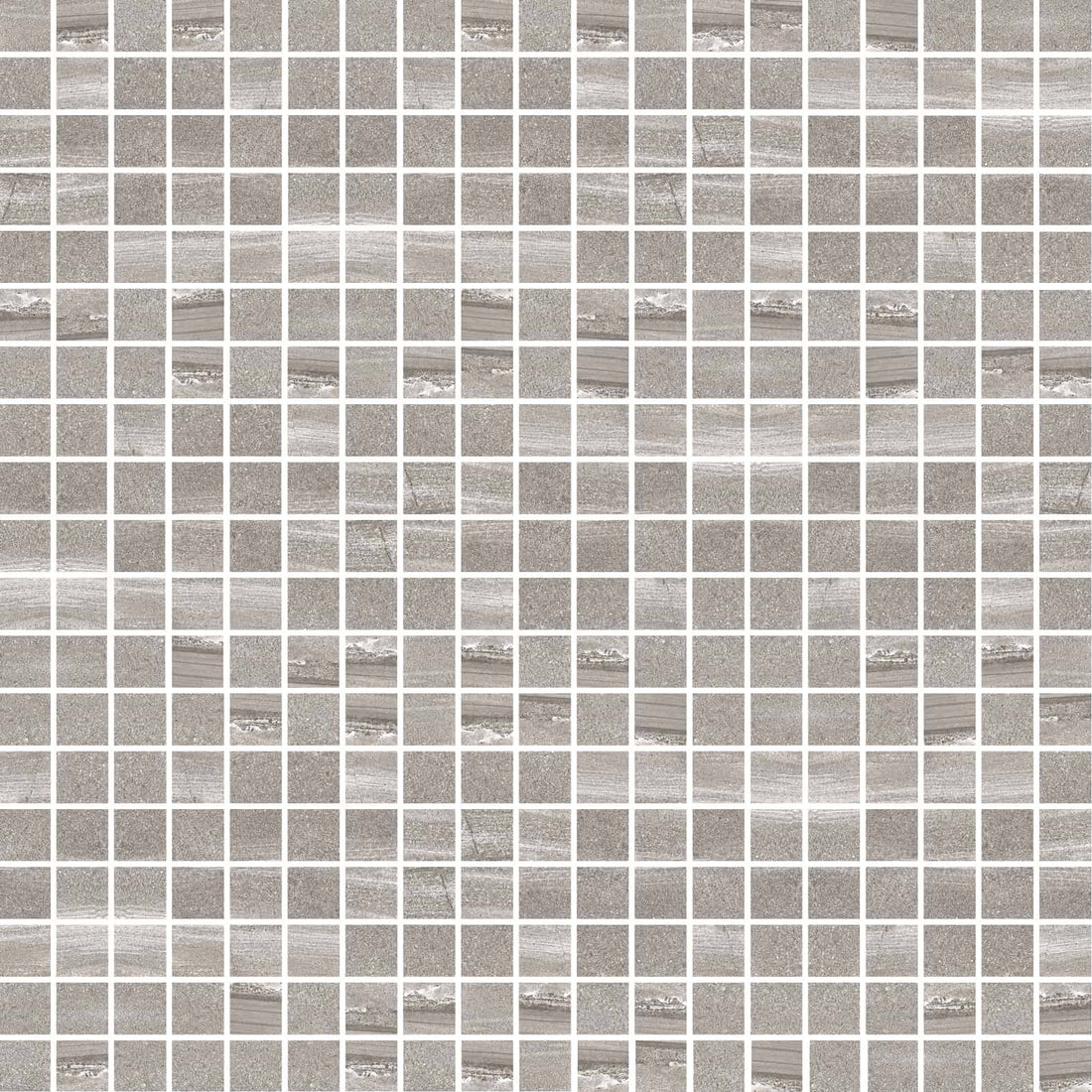 Carreaux de céramique Collection Paros 2 po x 2 po, gris foncé mat, petit format carré