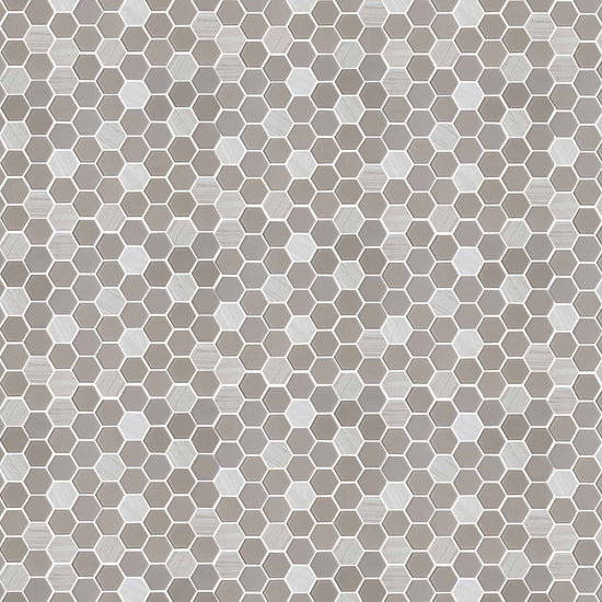 Carreaux de céramique | Collection Exagon - Mosaïque - 2 po x 2 po