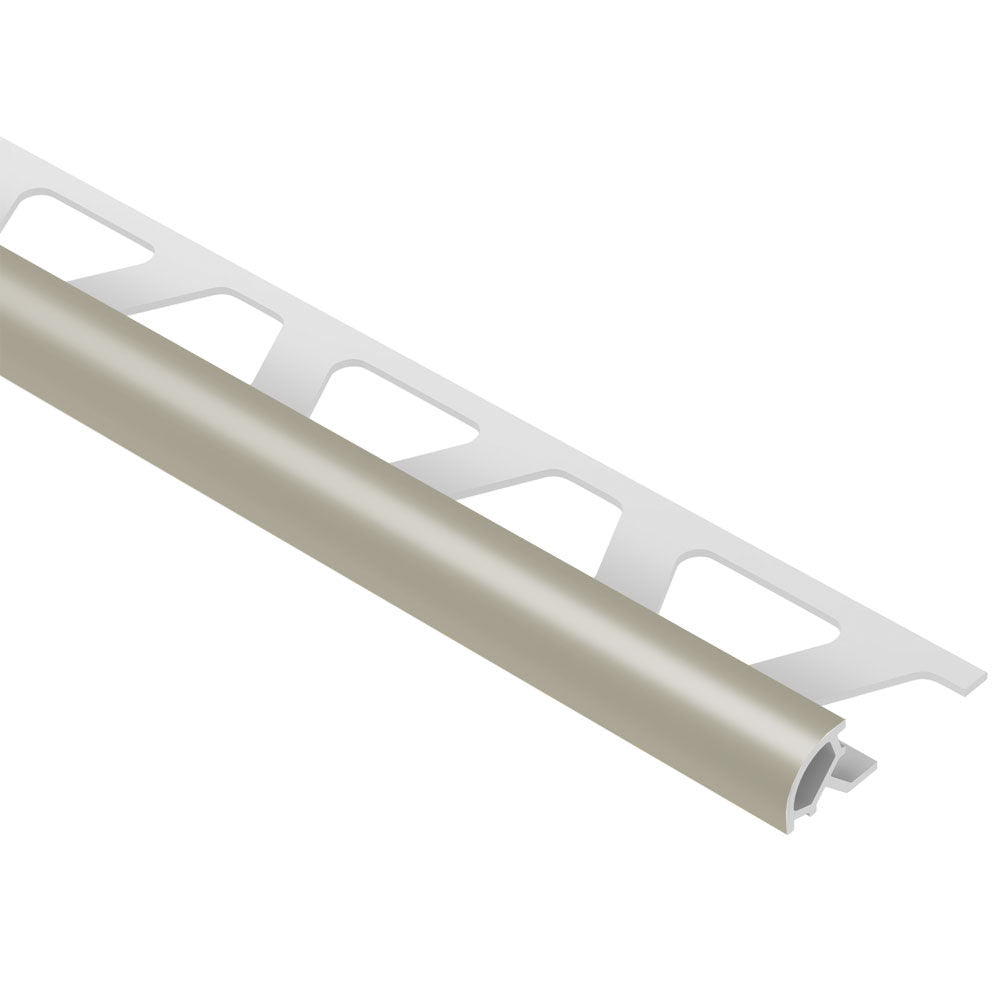 Schluter RONDEC Bullnose Trim - Plastique (PVC) Gris 1/4" (6 mm) x 8' 2-1/2"