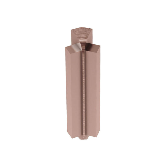 Schluter RONDEC-STEP Coin intérieur 135° avec ailette verticale de 1-1/2" - aluminium anodisé cuivre brossé 5/16" (8 mm)