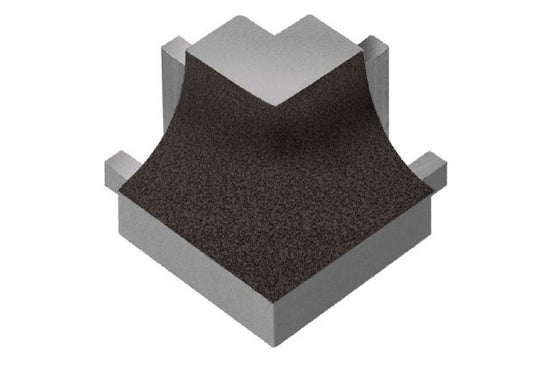 Schluter DILEX-AHK Coin extérieur carré 90° avec un radius de 3/8" (10 mm) - aluminium anthracite foncé