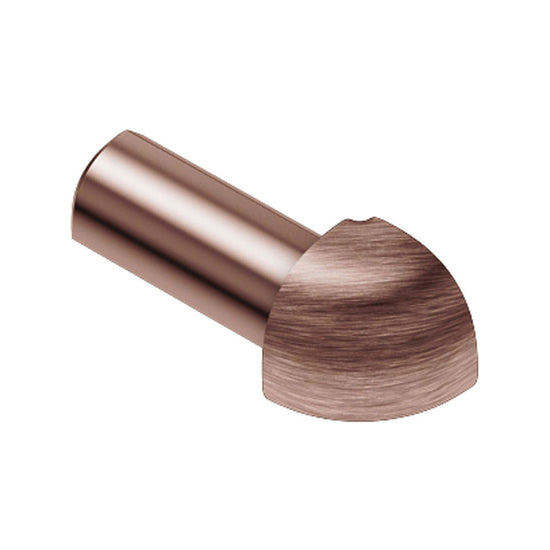 Schluter RONDEC Coin extérieur 90° - aluminium anodisé cuivre brossé 3/8" (10 mm)