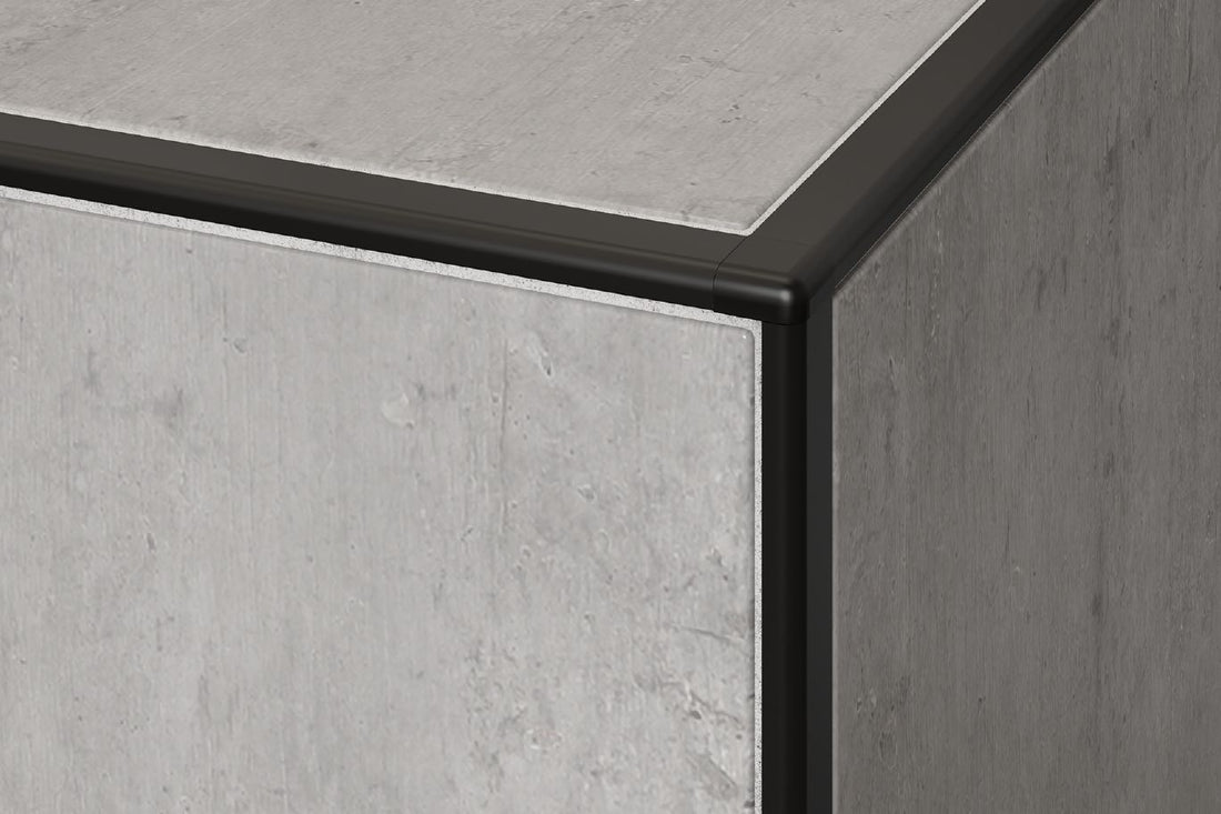 Schluter JOLLY Moulure de bordure de mur Aluminium Gris Pierre 7/16" (11 mm) x 8' 2-1/2"