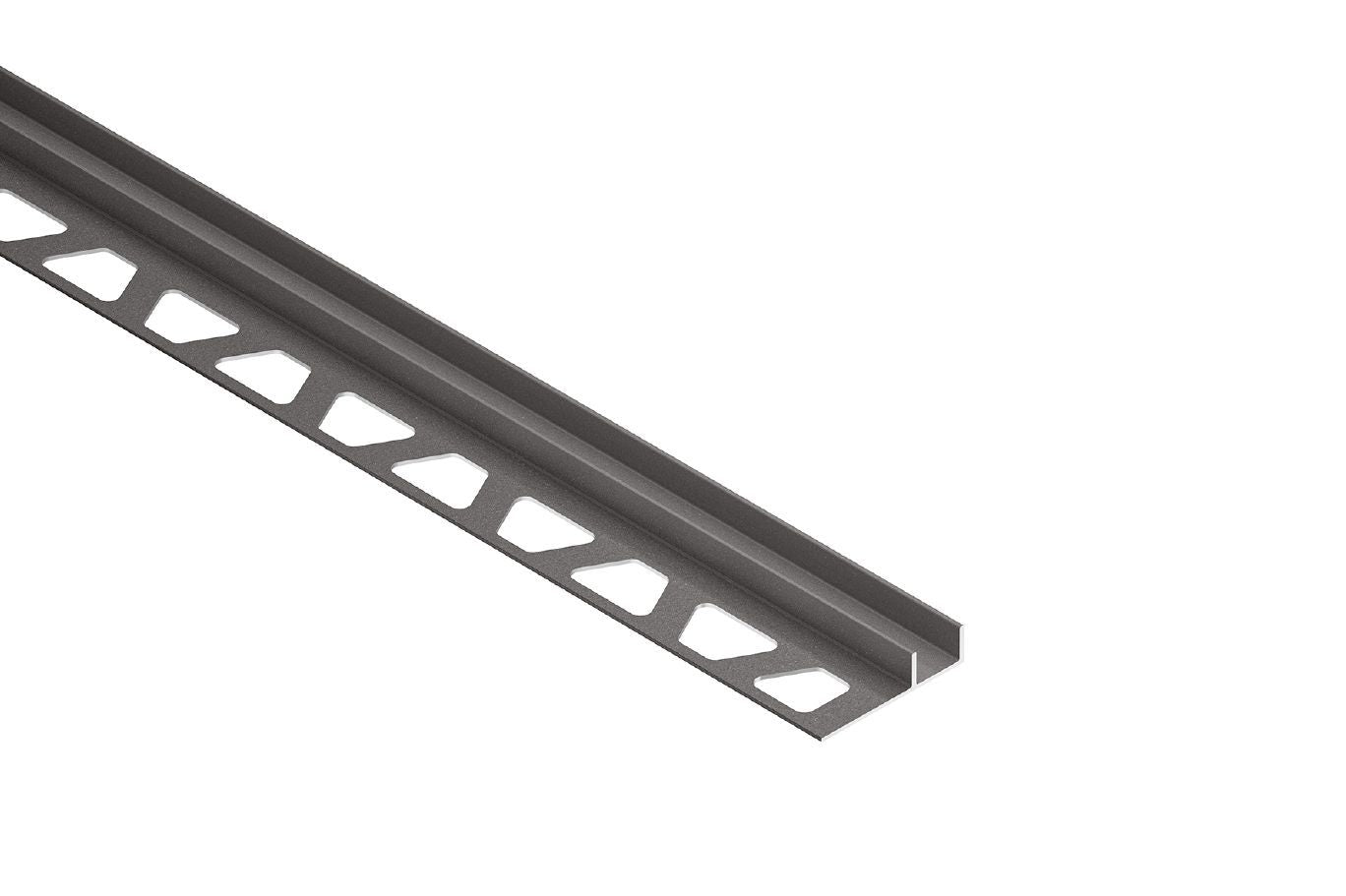 Schluter DECO-SG Profilé décoratif de protection à rainure aluminium anodisé anthracite foncé 5/16" (8 mm) x 1/2" x 8' 2-1/2"