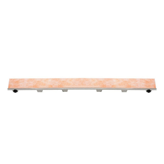 Schluter KERDI-LINE Drain linéaire encastré avec design de grille sans cadre à carreler - acier inoxydable (V4) brossé 1-1/8" x 31-1/2"