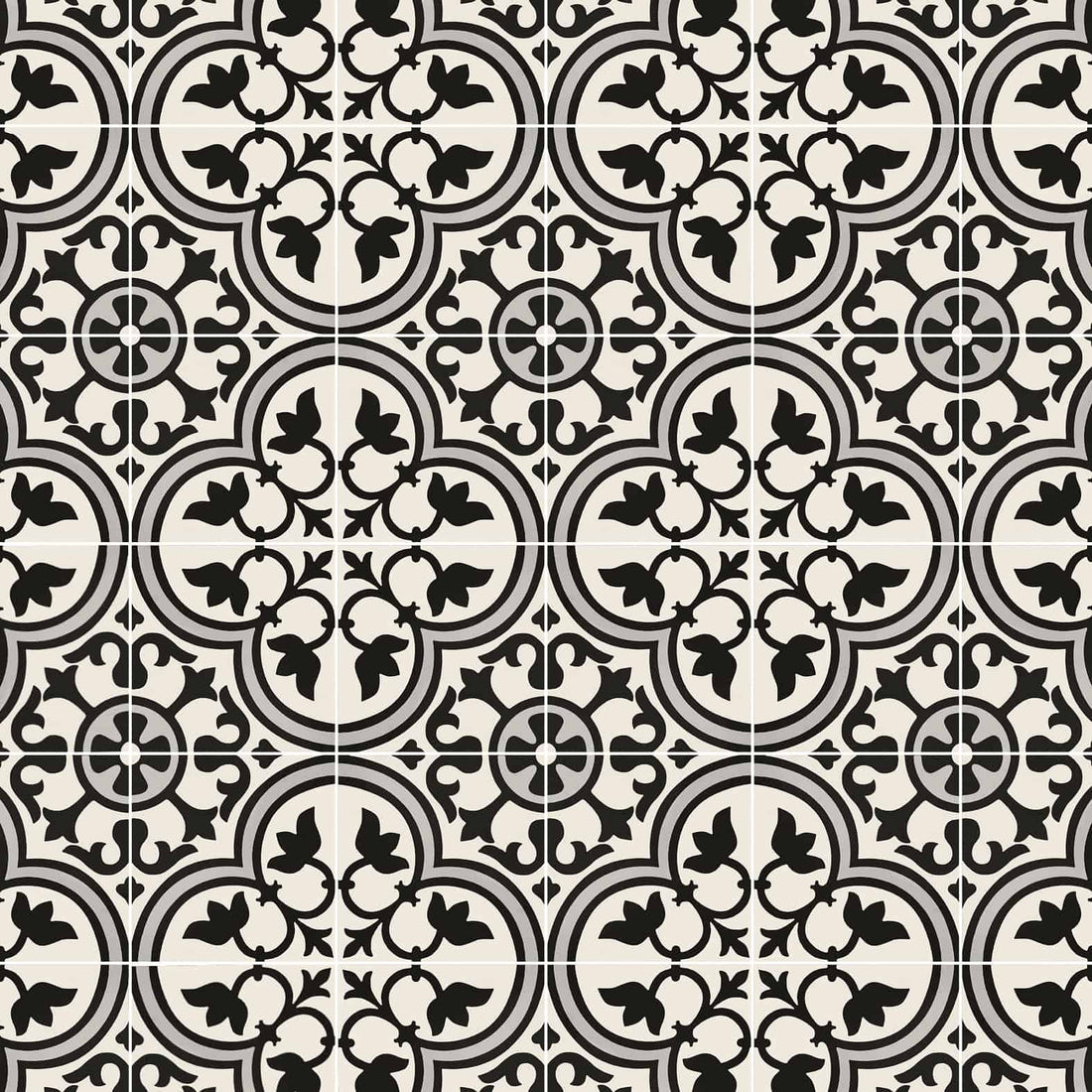 Carreaux de céramique | Collection Deco Anthology - 8 po x 8 po Original C Gris 8 po x 8 po Mat