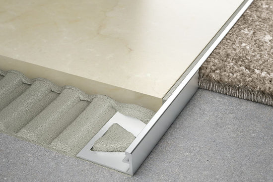 Schluter SCHIENE Profilé de bordure pour mur/plancher laiton 1" (25 mm) x 8' 2-1/2"