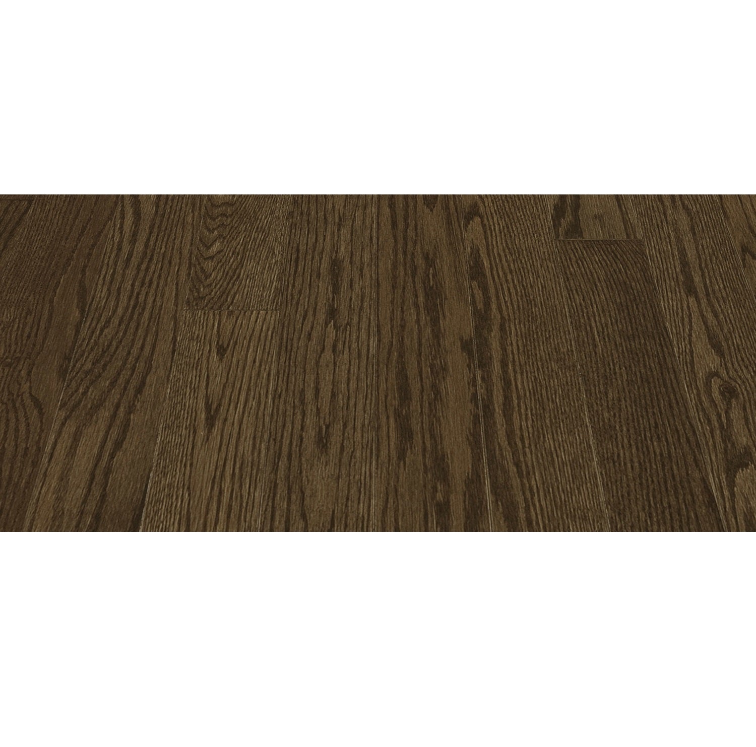 Preverco Bois d'ingénierie Max19 Chêne rouge Nuance Espresso satiné 5-1/8 po 3/4 po, grain riche et ton chaud