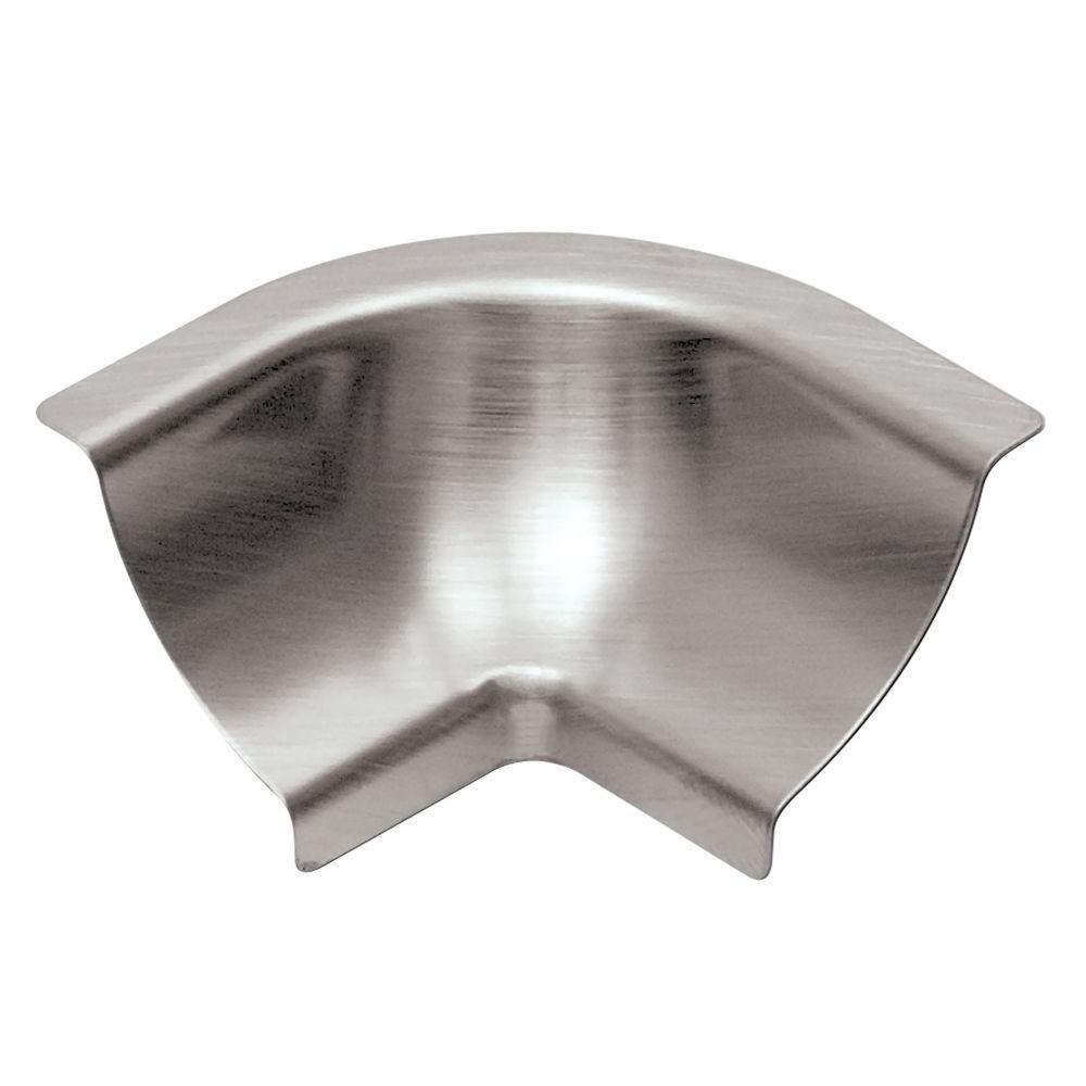 Schluter DILEX-HKU Coin intérieur 90° avec un radius de 3/8" (10 mm) - acier inoxydable (V4)