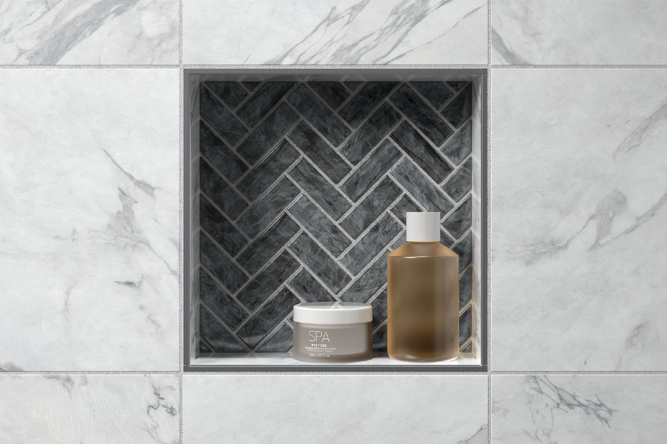 Schluter KERDI-BOARD-SN Niche de douche préfabriqué avec cadre 12" x 12"