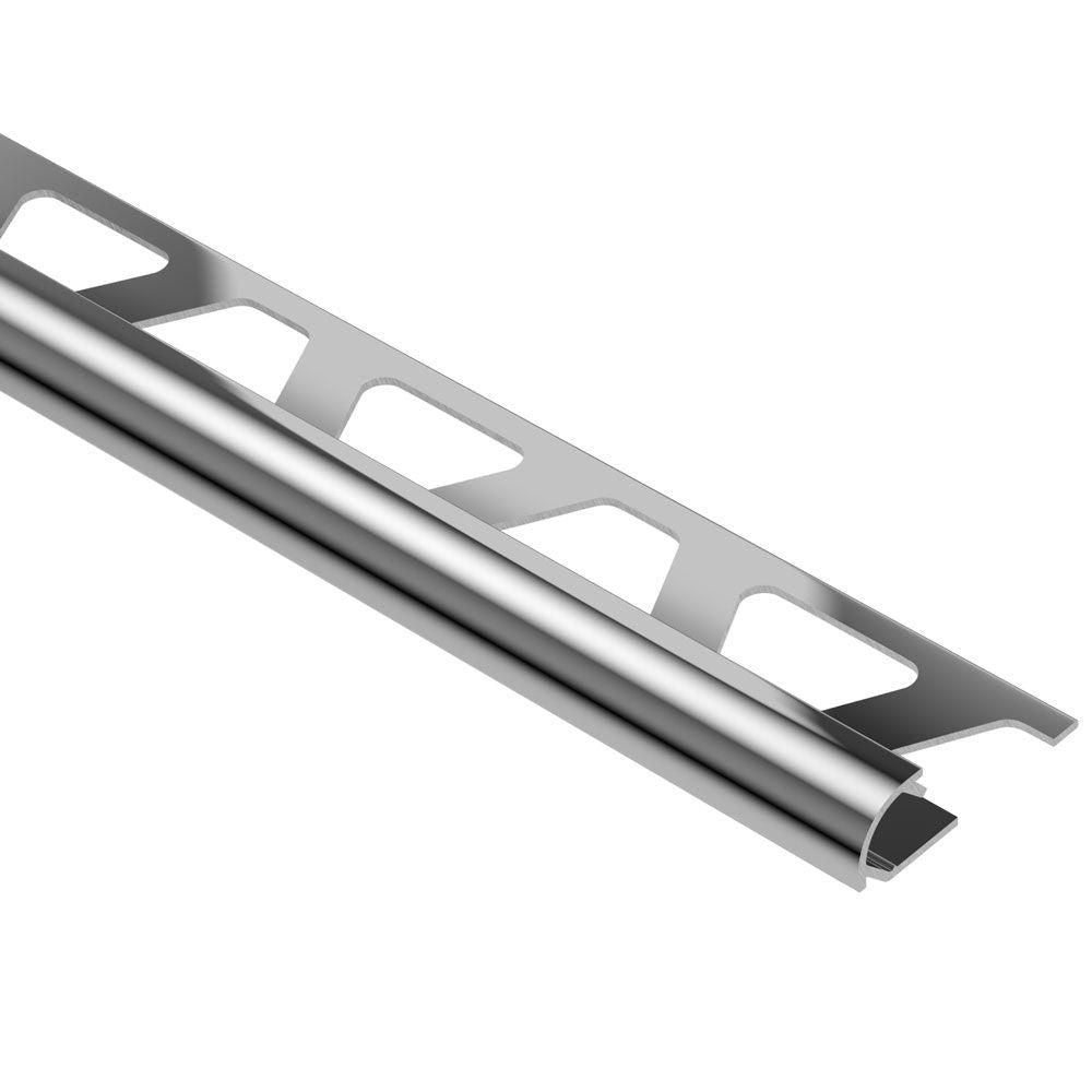 Schluter RONDEC Profilé de bordure rond - aluminium anodisé chrome poli 5/16" (8 mm) x 8' 2-1/2"