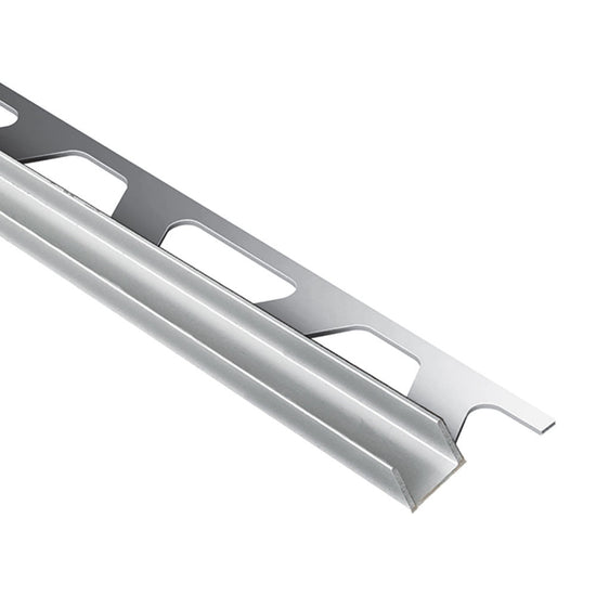 Schluter DECO-SG Profilé décoratif de protection à rainure - aluminium anodisé chromé brillant 15/32" x 8' 2-1/2" x 5/16" (8 mm)
