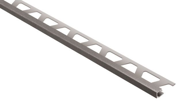 Schluter QUADEC Profilé de bordure carré - aluminium étain 1/2" (12.5 mm) x 8' 2-1/2"