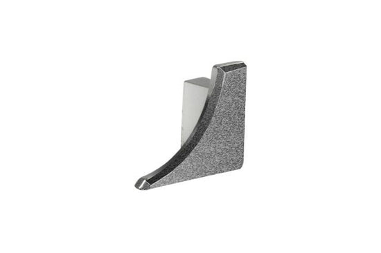 Schluter DILEX-AHKA Cap de fermeture droit avec un radius de 3/8" (10 mm) - aluminium étain