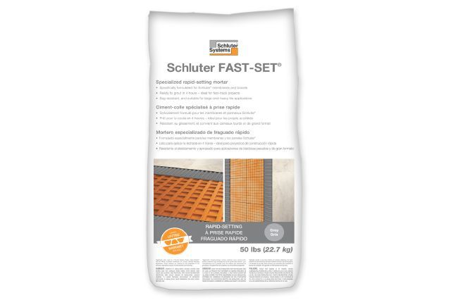 Schluter FAST-SET Ciment-colle spécialisé à prise rapide - gris 50 lb
