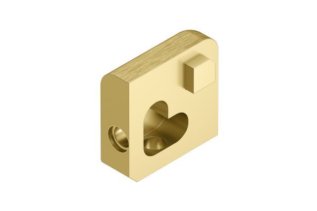 Schluter JOLLY Coin extérieur 90° Aluminium anodisé Laiton brossé 3/8" (10 mm)