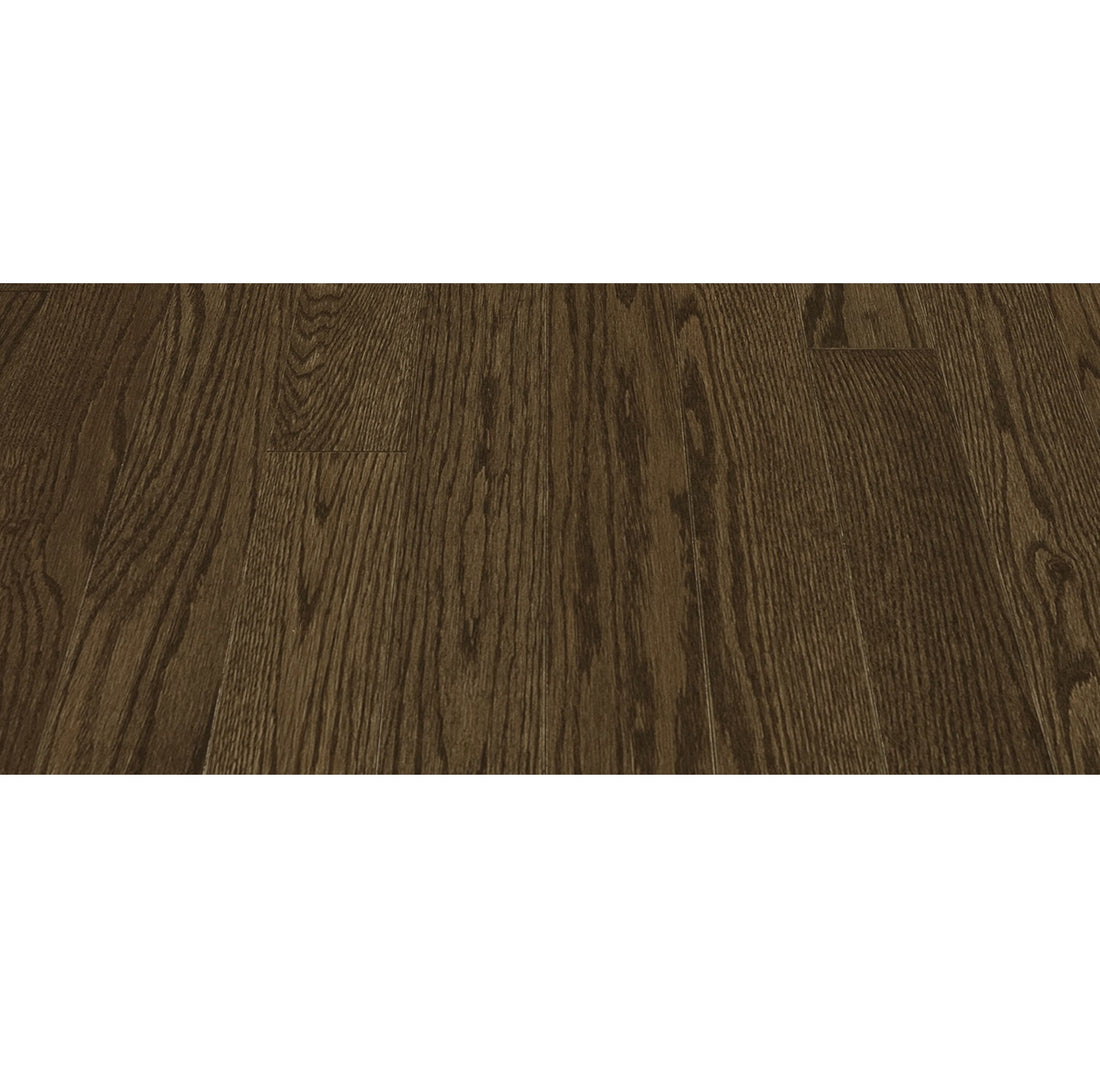 Preverco Bois d'ingénierie Flex19 Chêne rouge Nuance Espresso satiné, lame 5-1/8 po x 3/4 po, grain naturel