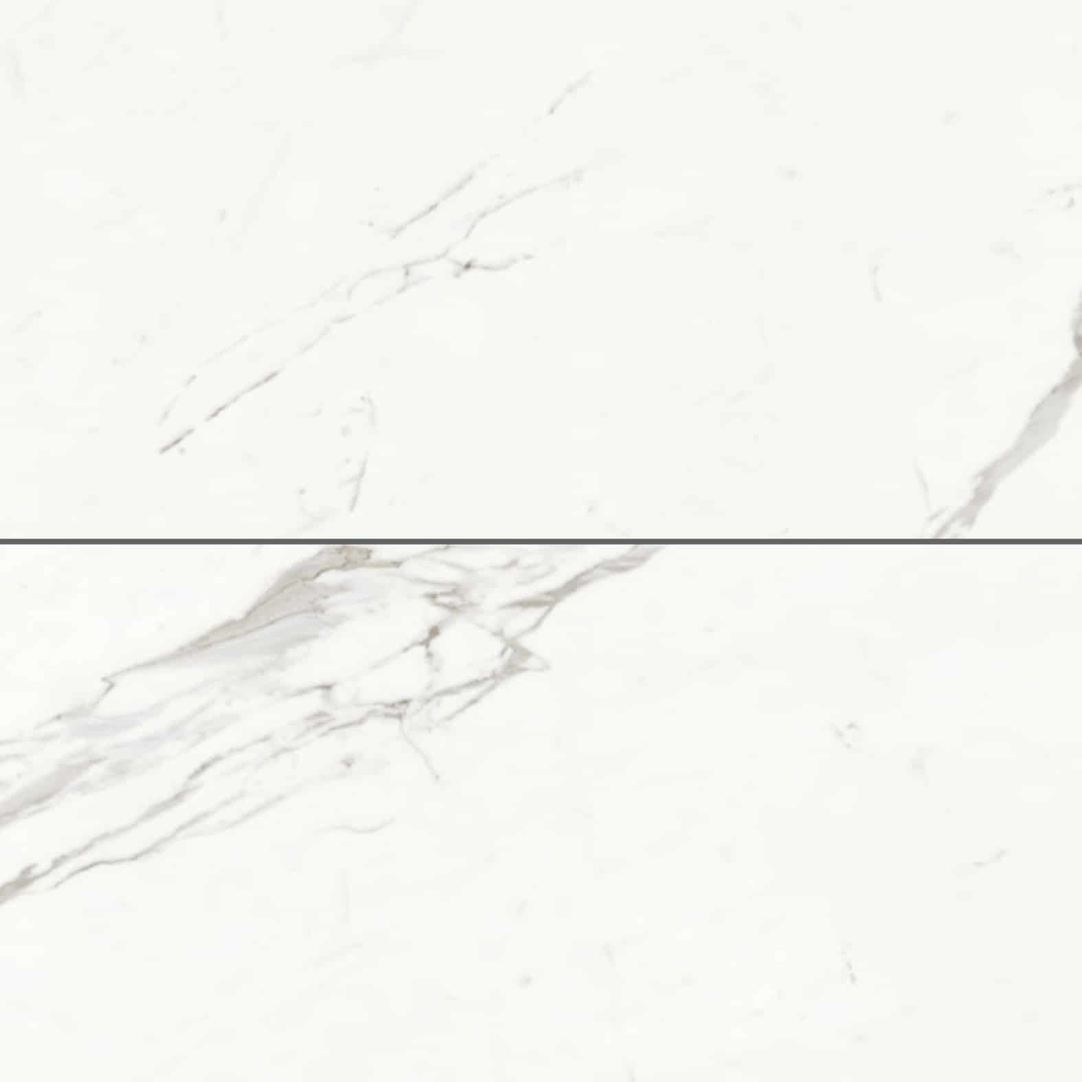 Carreaux de céramique Collection Marmi Classici 24 po x 48 po Statuario Classico poli blanc marbré veiné gris