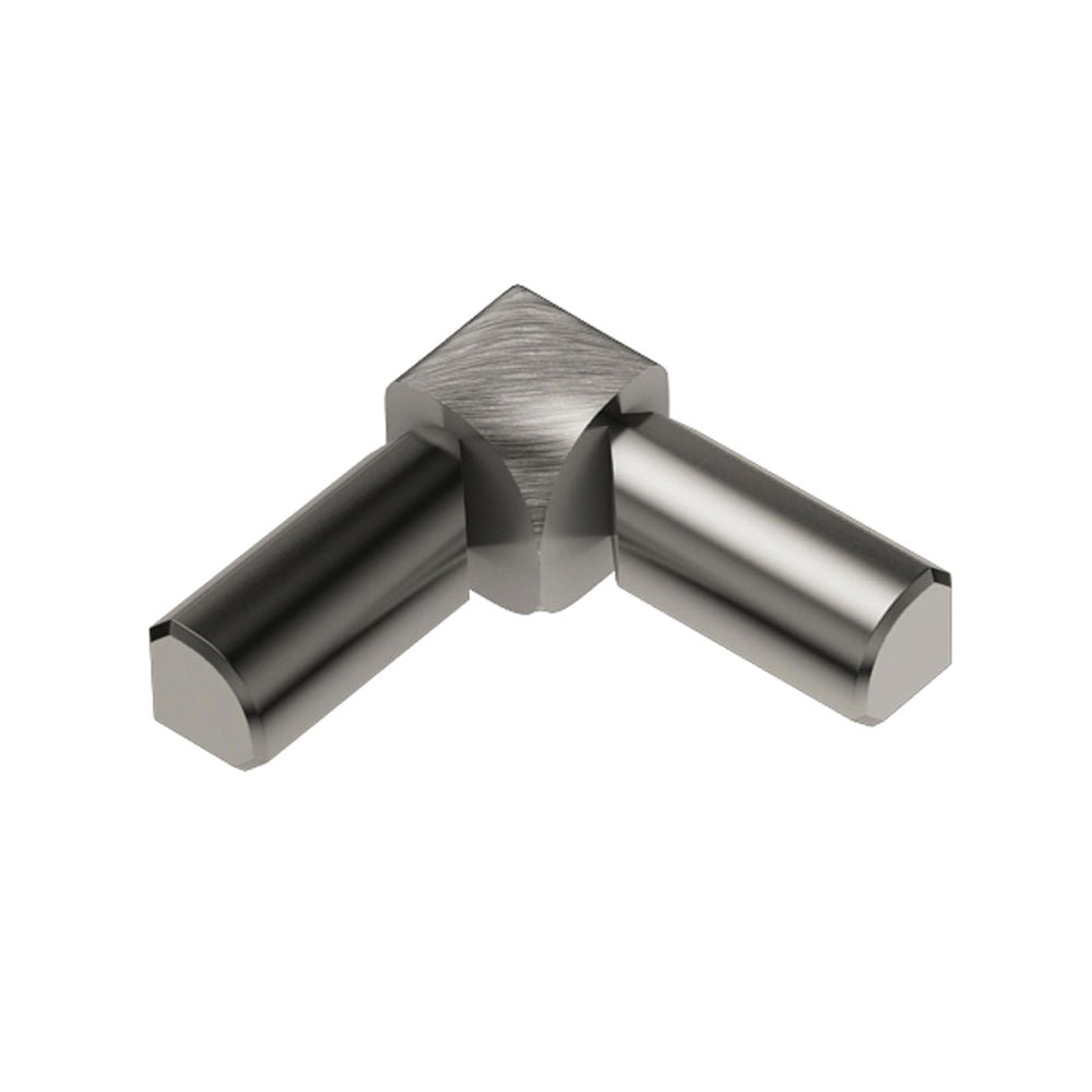 Schluter RONDEC Coin intérieur à 2 bouts 90° - aluminium anodisé nickel brossé 1/2" (12.5 mm)