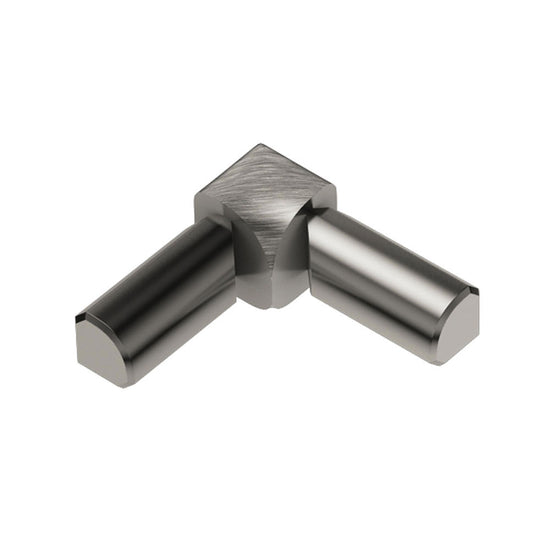 Schluter RONDEC Coin intérieur à 2 bouts 90° - aluminium anodisé nickel brossé 1/2" (12.5 mm)