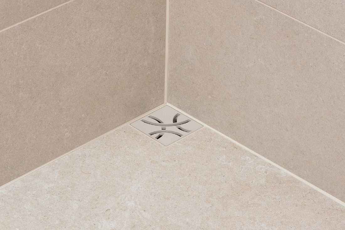 Schluter KERDI-DRAIN-F Kit de bride en acier inoxydable (V2) avec sortie sans collet de 2"