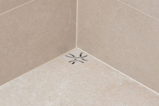 Schluter KERDI-DRAIN-F Kit de bride en acier inoxydable (V2) avec sortie sans collet de 2"