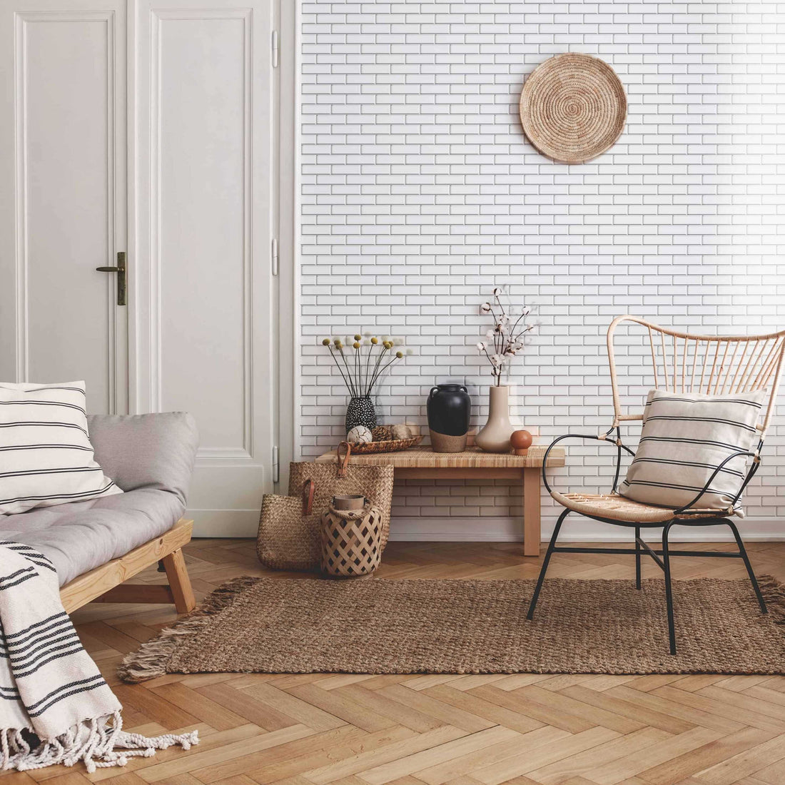 Carreaux de céramique | Collection Crystal - 2 po x 4 po Herringbone