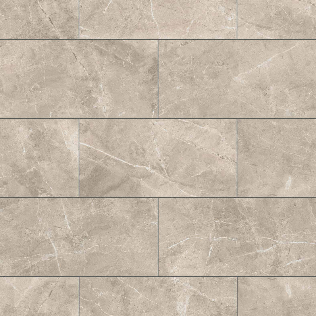 Carreaux de céramique | Collection District - 12 po x 24 po Taupe 12 po x 24 po Mat