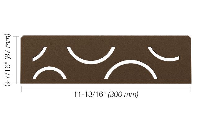 Schluter SHELF-N Étagère rectangulaire pour niche modèle Curve - aluminium bronze