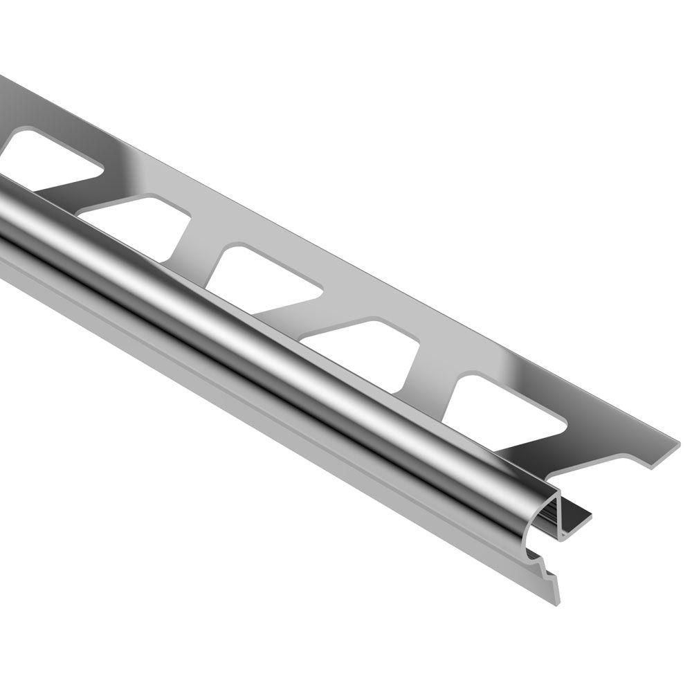 Schluter TREP-FL Profilé pour nez de marche - acier inoxydable (V2) 11/32" (9 mm) x 4' 11"
