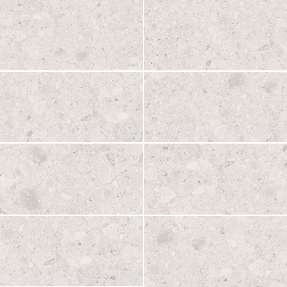 Carreaux de céramique Collection Flodsten 12 po x 24 po blanc mat, grand format