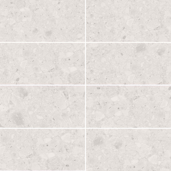 Carreaux de céramique Collection Flodsten 12 po x 24 po blanc mat, grand format