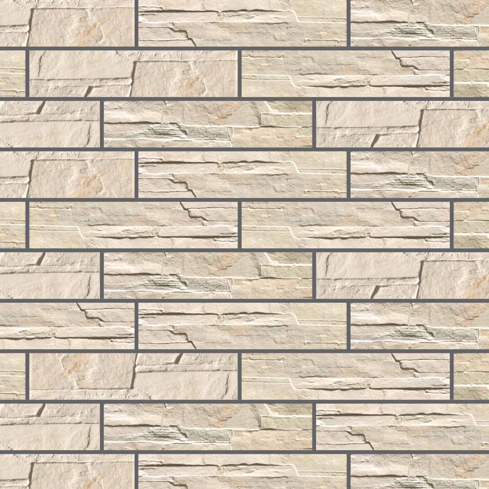 Carreaux de céramique Pavé Wall Dolmen 4 po x 18 po Corda 1120 - format rectangulaire, aspect pavé mural