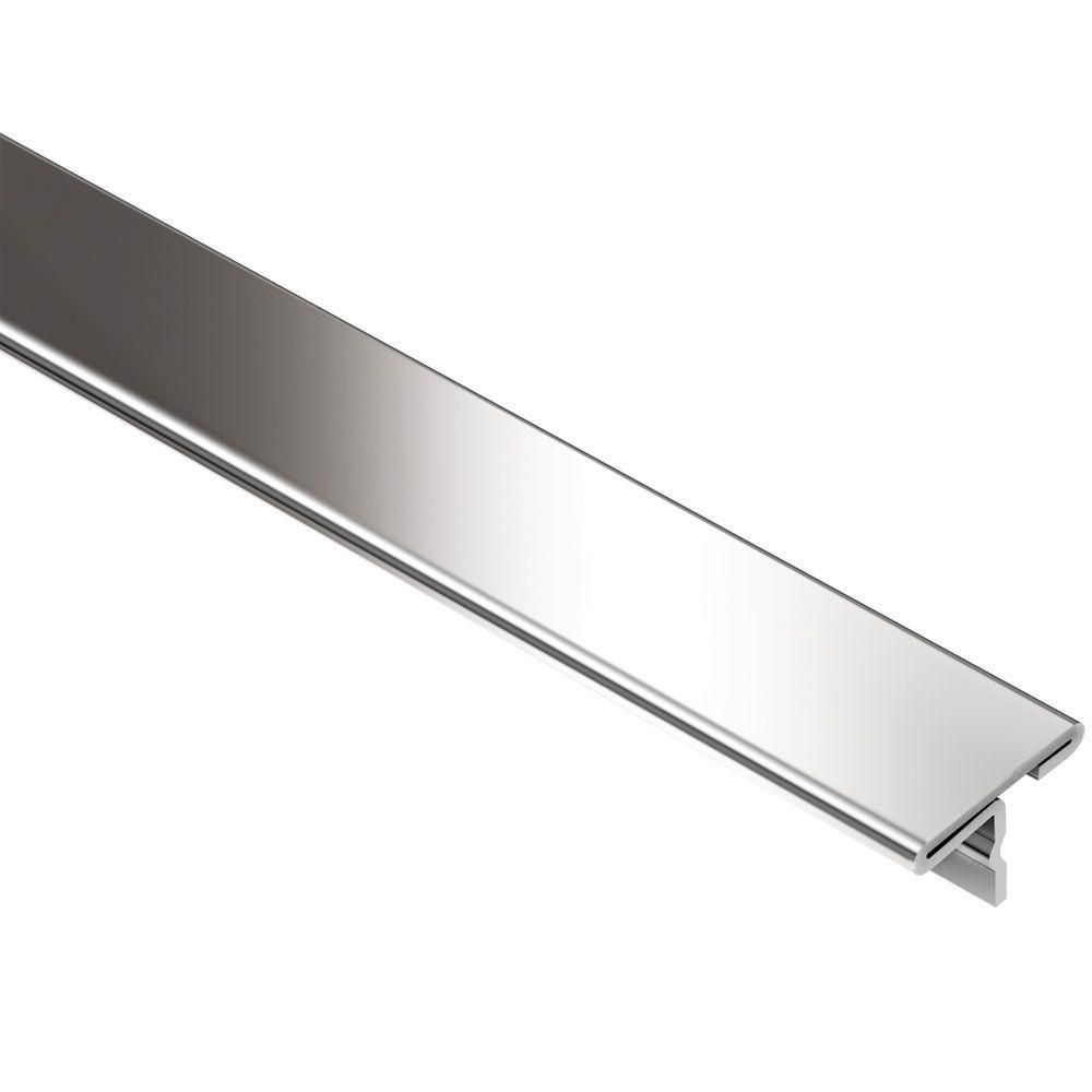 Schluter RENO-T Profilé de transition large en "T' - acier inoxydable (V2) 1" (25 mm) x 8' 2-1/2" x 11/32"