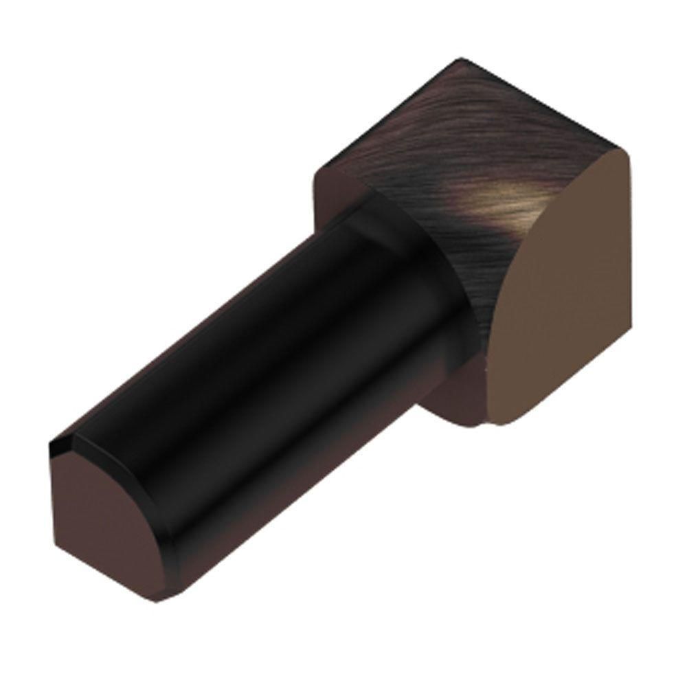 Schluter RONDEC Coin intérieur 90° - aluminium anodisé bronze antique brossé 3/8" (10 mm)