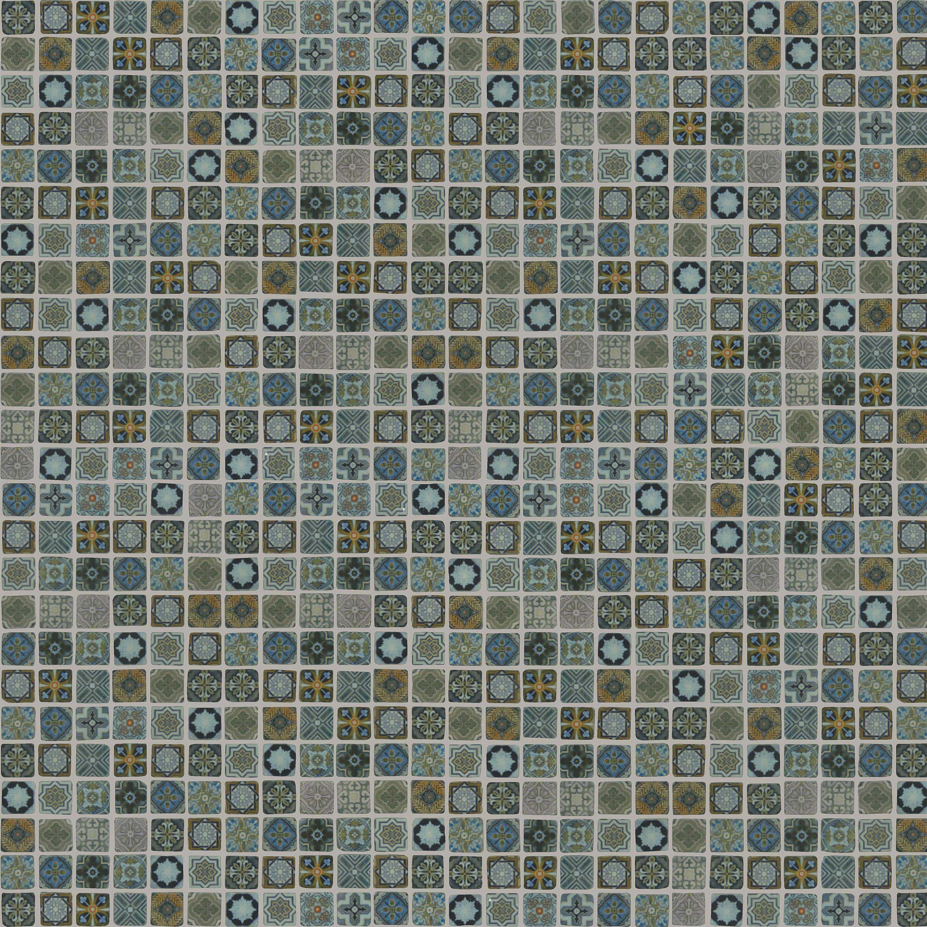 Carreaux de céramique | Collection Jamila - Mosaïque - 1 po x 1 po
