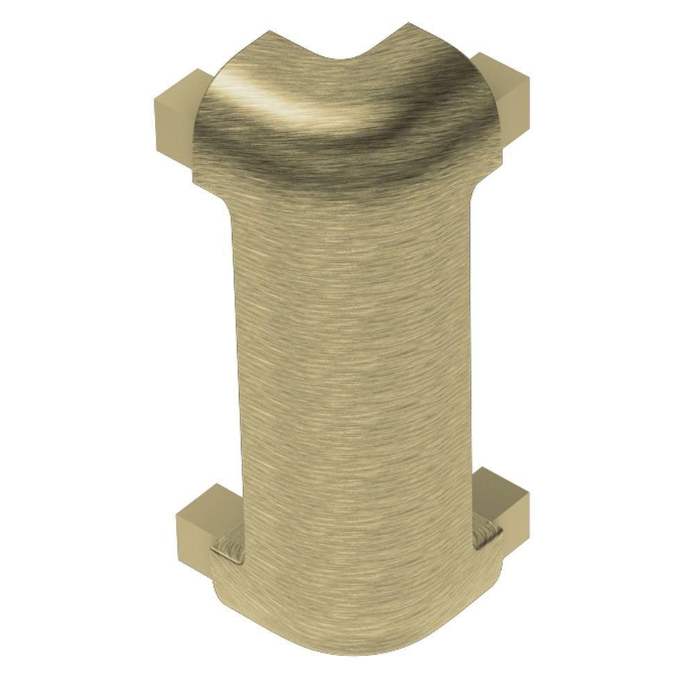 Schluter RONDEC-CT Coin extérieur 90° - aluminium anodisé laiton brossé 5/16" (8 mm)