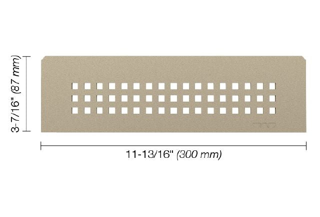 Schluter Tablette SHELF-N rectangulaire pour niche design carré - Crème 3-7/16" x 11 13/16"