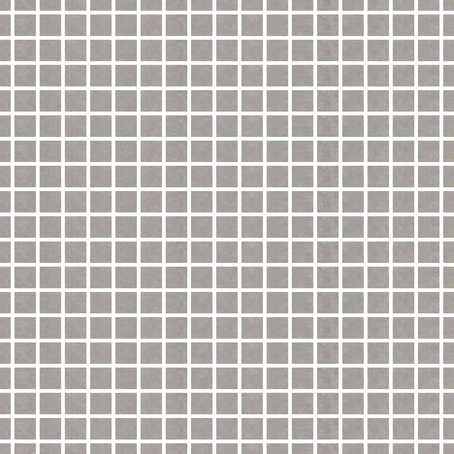 Carreaux de céramique Collection Newcon 2 po x 2 po, gris argent, fini mat