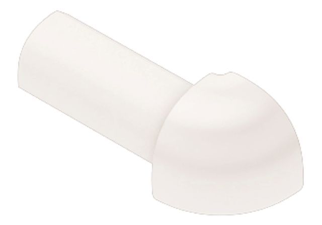 Schluter RONDEC Coin extérieur 90° - plastique PVC blanc 7/16" (11 mm)